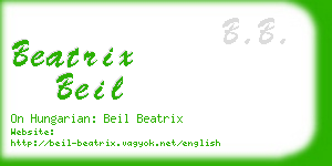 beatrix beil business card